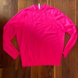 Hot pink Athleta sweater, like new